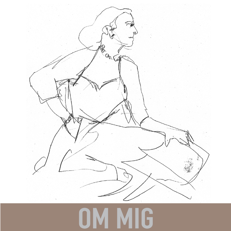 Det här min teckning där jag illustrerar en kvinna som planerar ett nytt projekt med tunna linjer.